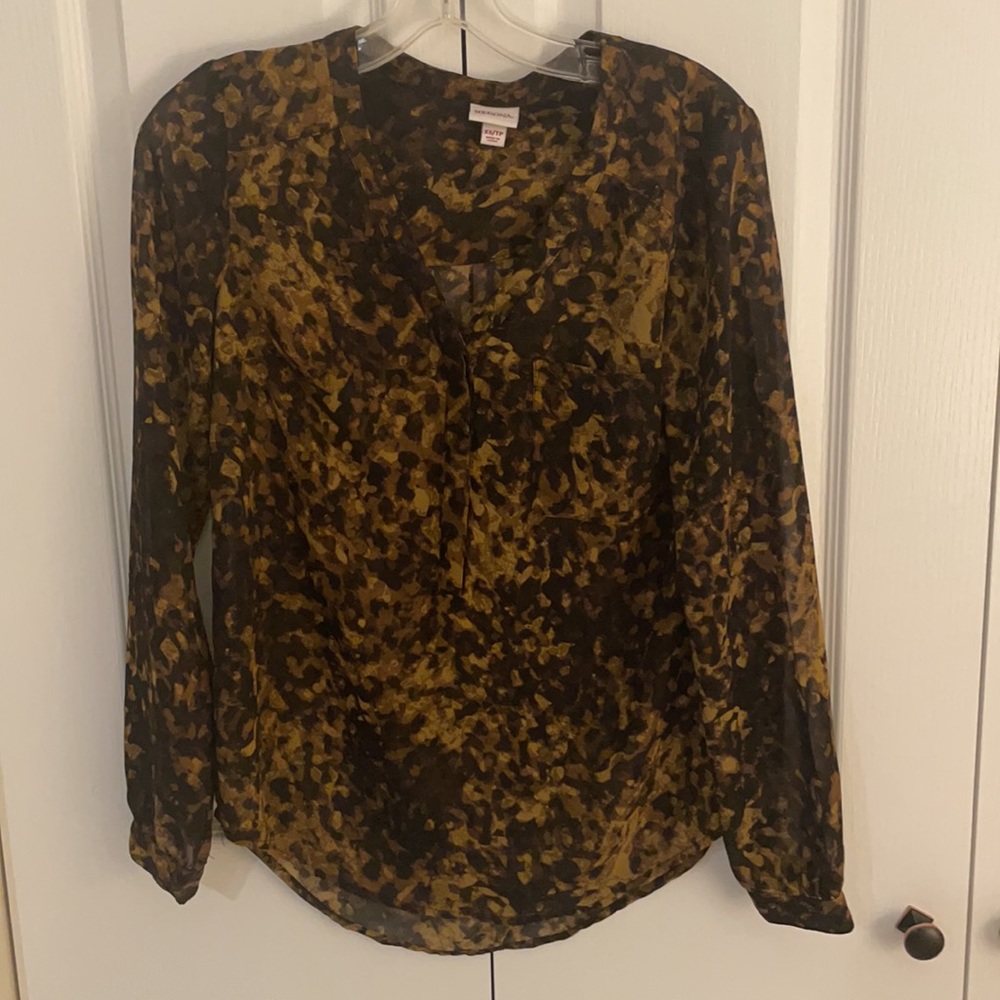 Merona Women’s XS Semi-Sheer Pullover Blouse